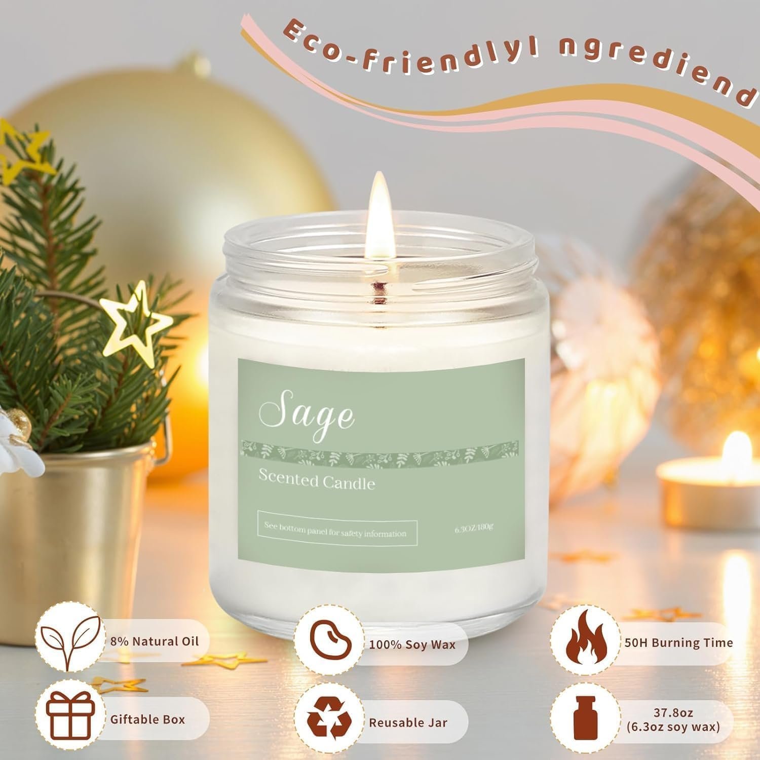 Scented Candles , Aromatherapy Candles for Home - Image 2