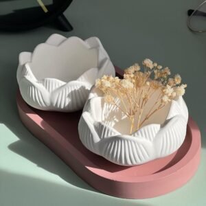 Lotus candel and storage pot